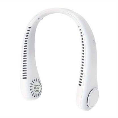 Rechargeable Mini Bladeless Neck Fan - Wireless Portable Personal Cooler
