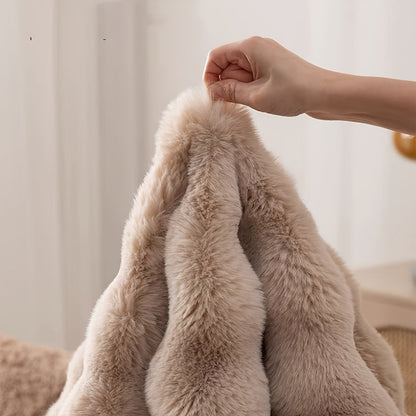 Soft Plush Circular Area Carpet - Fluffy Round Rug for Bedroom Decor