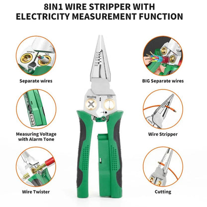 Versatile 8-in-1 Wire Stripper and Cutter Tool