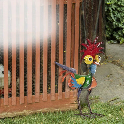 Transform Your Garden with Stunning Handmade Steel Rooster