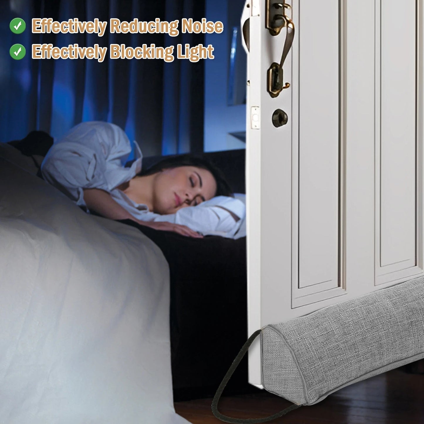 Door Seal Stopper | Triangular Shape | Under-Door Blocker for Air, Dust & Noise | 92 cm