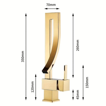 Contemporary Waterfall Sink Faucet