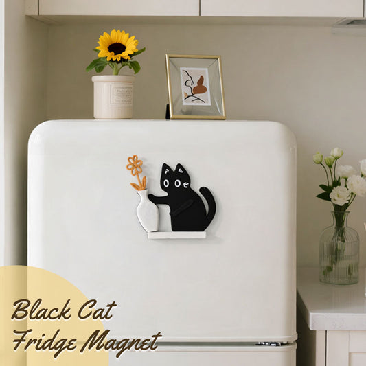 Free Bonus: Cat Magnet for Secure and Visible Note Holding – Black