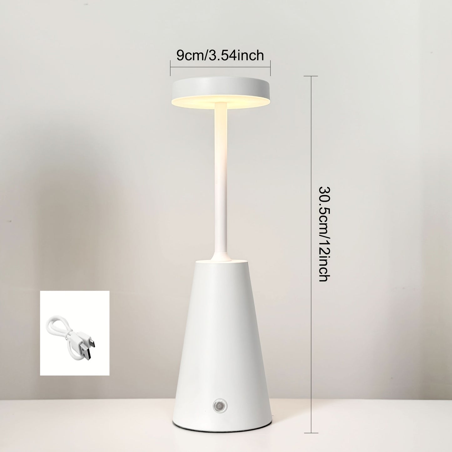 Dimmable Metal Table Lamp with Touch Control for Contemporary Spaces