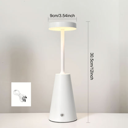Dimmable Metal Table Lamp with Touch Control for Contemporary Spaces