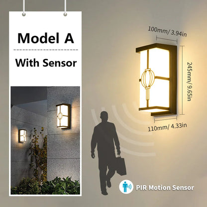 Outdoor Wall Light with Motion Sensor | Waterproof LED | 16W/30W IP65