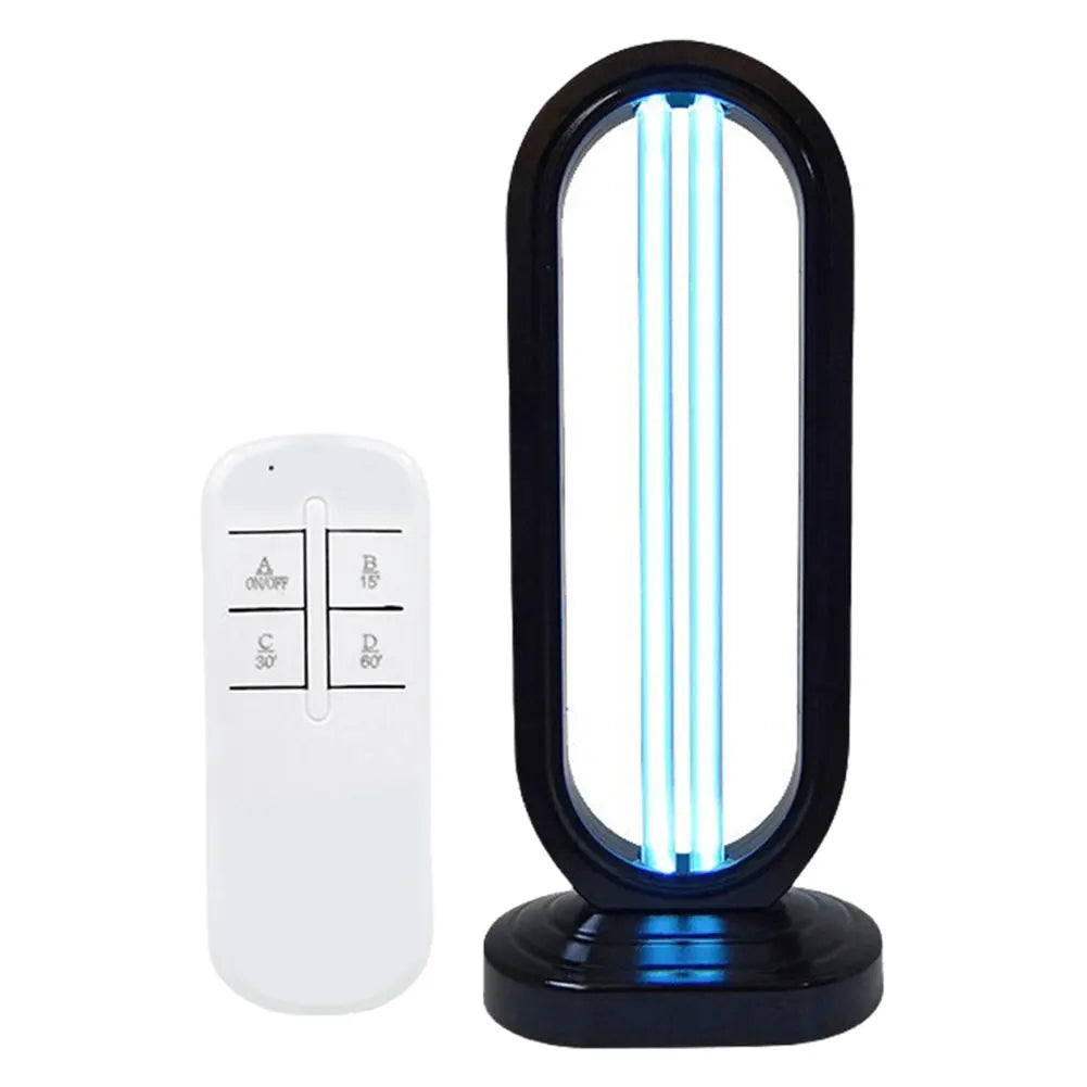 UV-C Sterilization Lamp - 38W with Remote and 3 Timer Settings - 41.5 × 18 cm