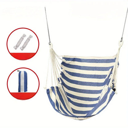 Foldable Hammock Chair for Outdoor Use | Stable & Non-Slip | Canvas Swing Seat