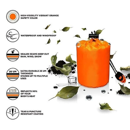 Emergency Thermal Sleeping Bag | Lightweight & Compact for Outdoor Use