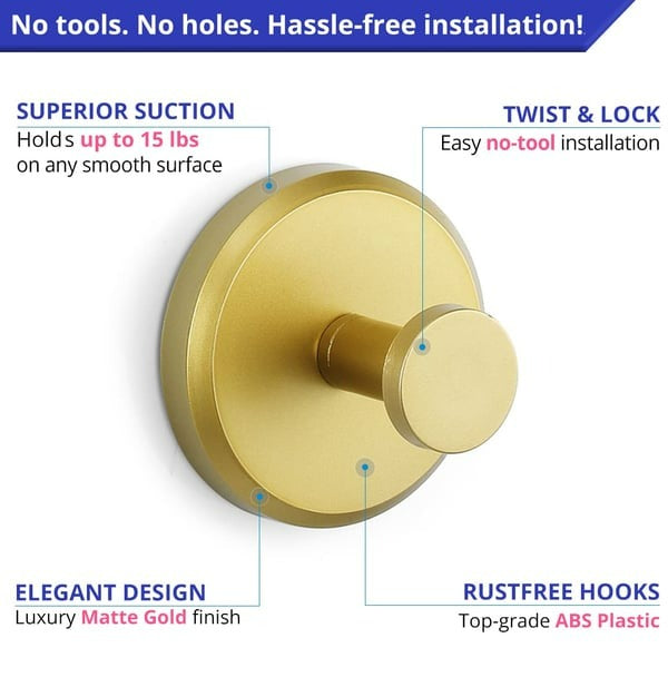 Utility Shower Hooks for Bathroom Towel Storage