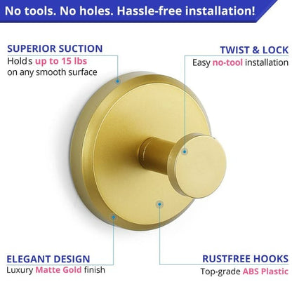 Utility Shower Hooks for Bathroom Towel Storage