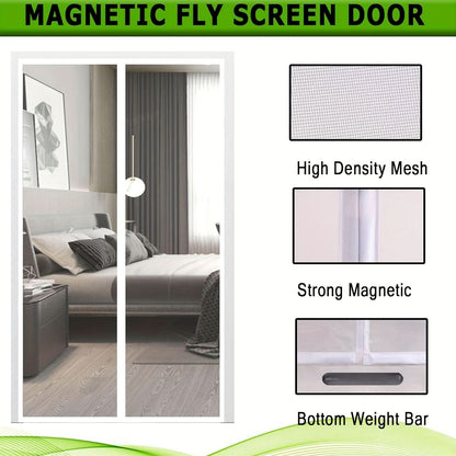 Magnetic Door Curtain for Insect Protection