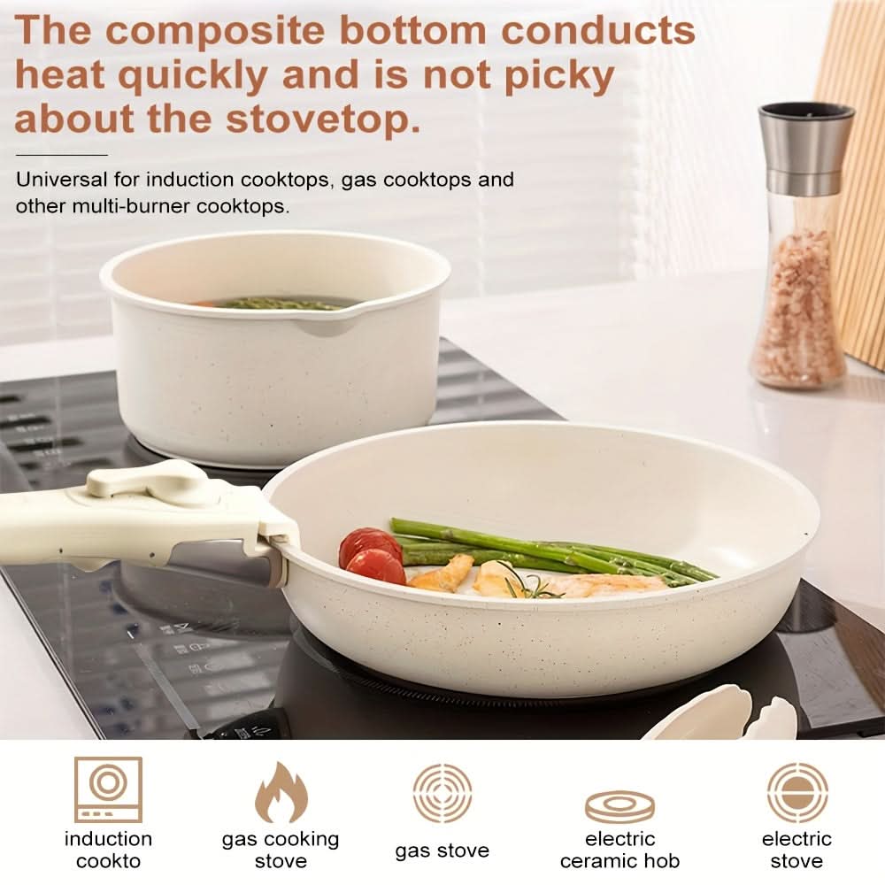 Ceramic Cookware Set for Tidy Contemporary Kitchens