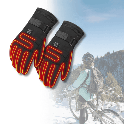 Heated Gloves with Three Heat Settings | Touchscreen Compatible | Black