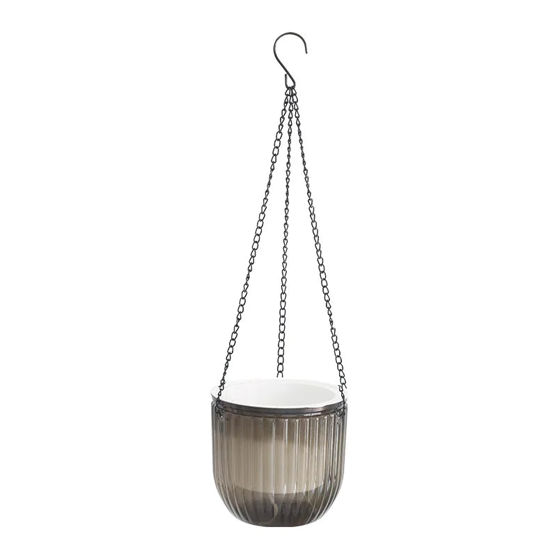 Clear Hanging Planter with Self-Watering System | Hydroponic Compatible | UV Resistant | 11.5–21 cm