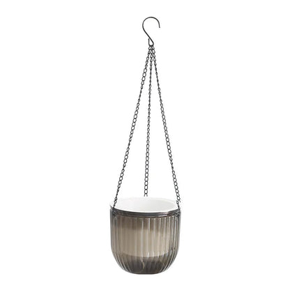 Clear Hanging Planter with Self-Watering System | Hydroponic Compatible | UV Resistant | 11.5–21 cm