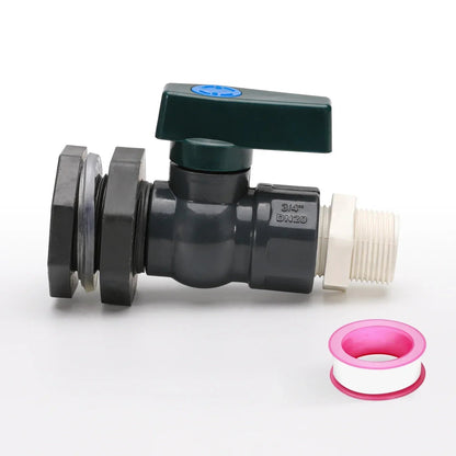 Rain Barrel Faucet Set | 3/4 Inch PVC Spigot | Barrel Connector Adapter | Seal Kit for Rain Barrels