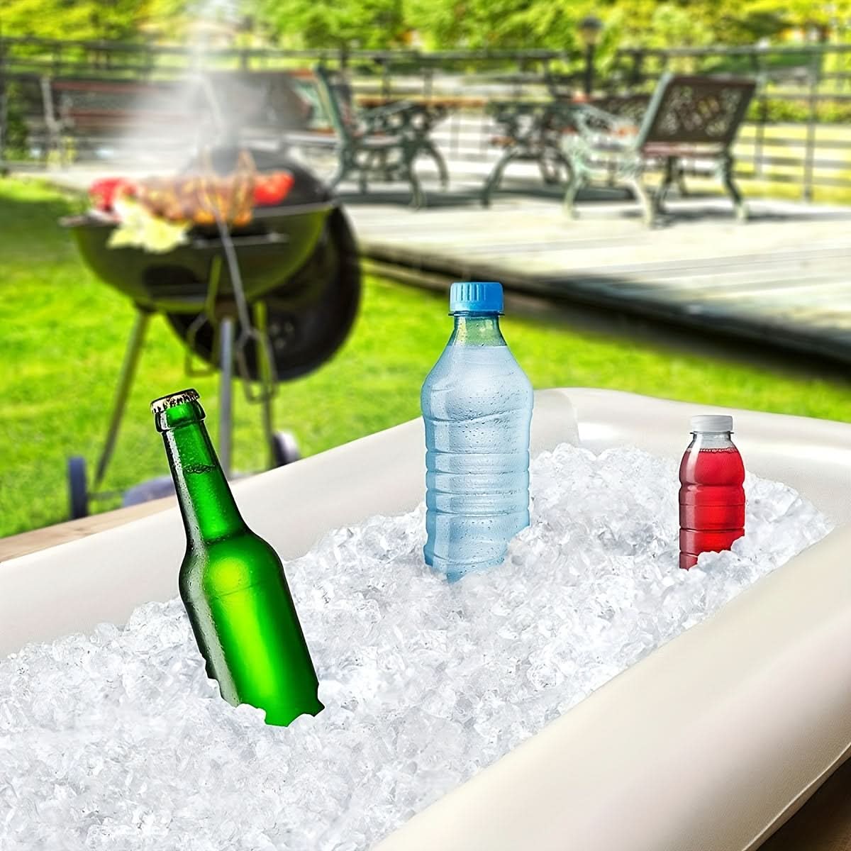 Inflatable Party Cooler - Ice Trough for Outdoor Gatherings
