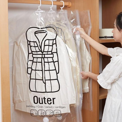 SpaceSaver Vacuum Clothing Bags with Hanger – Maximize Storage