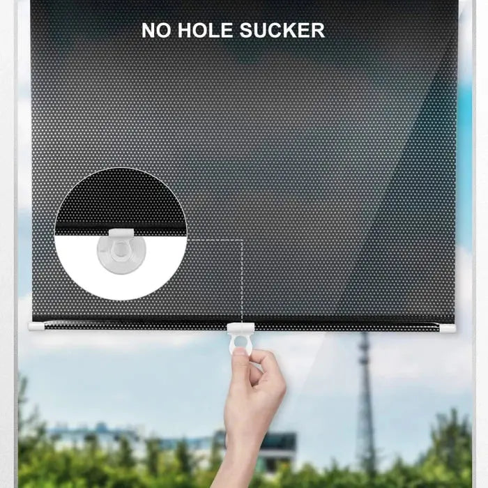Retractable Sunshade with UV Protection for Home and Vehicle