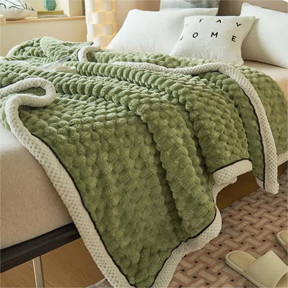 Thick Reversible Coral Fleece Blanket