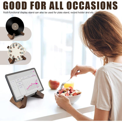 Wooden Cookbook Holder with Adjustable Angle