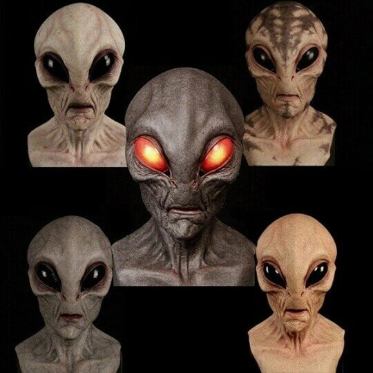 Realistic Halloween Costume Accessory - Alien Mask