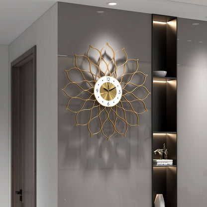 Modern Gold Wall Clock for Stylish Home Decor