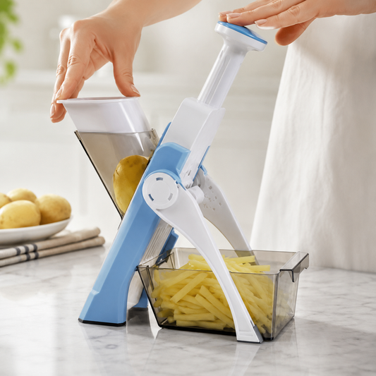 Multi-Function Vegetable Cutter with Tray for Easy Collection