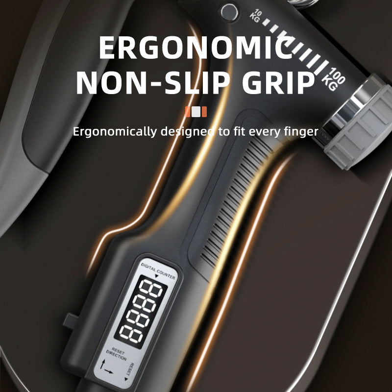 Adjustable Grip Strengthener with Counter