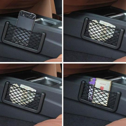 Smart Storage Net with Velcro Closure – ClarityKeeper for Essentials | Stretchy, Clear | Ideal for Car, Office & Home