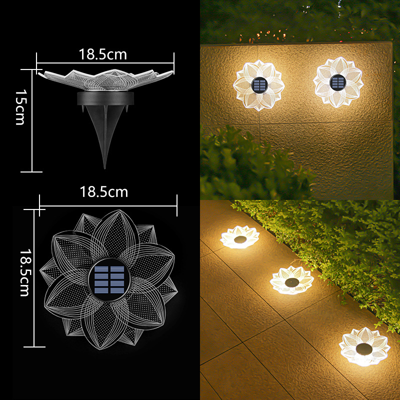 Solar-Powered Garden Glow Light - Effortless Outdoor Illumination