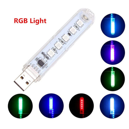 Compact USB LED Reading Light | Night Lamp for Laptop, Power Bank & PC | 5V, 3–24 LEDs
