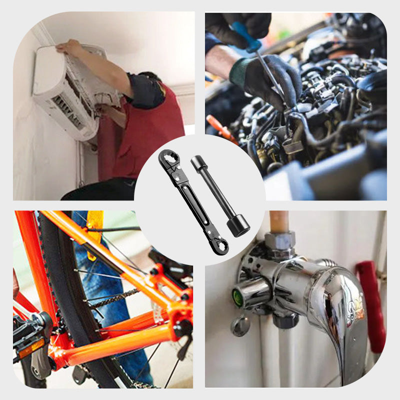 Precision Pipe Wrench Set | Adjustable Wrench & Angle Valve Tool