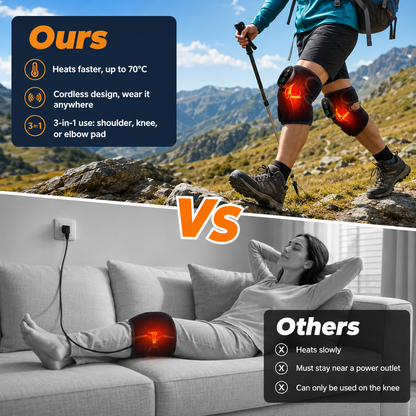 Cordless Heating Pad for Knees – 3-in-1 Design with Temperature Control