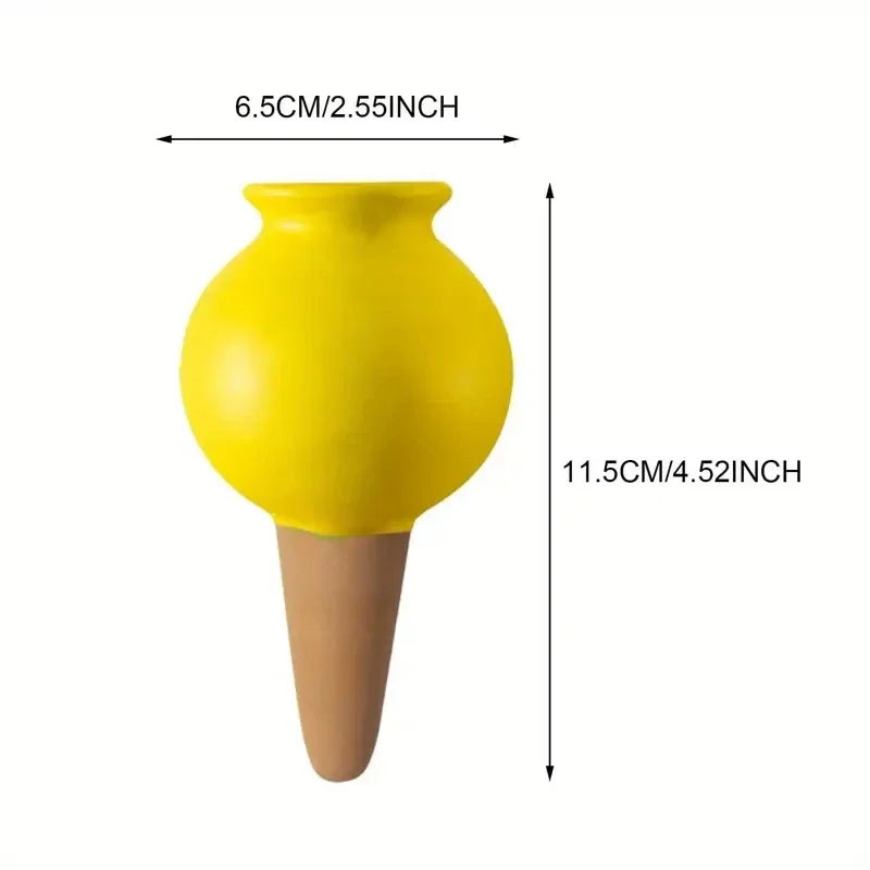 Ceramic Watering Spikes for Self-Watering - 4-Pack Drip Irrigation System