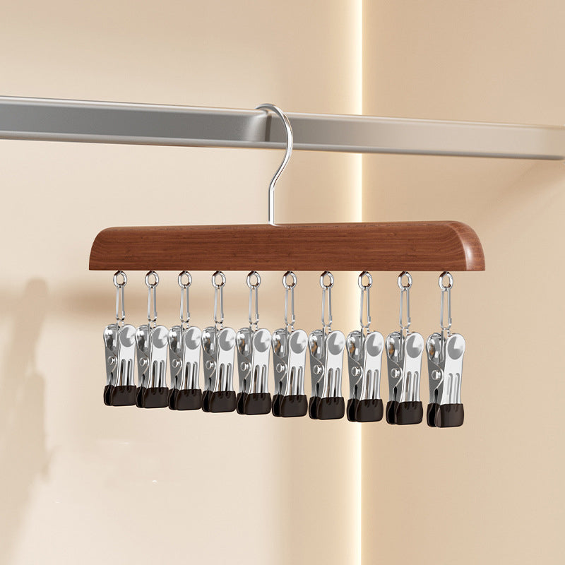 Space-Saving Rotating Clothes Hanger with 8 Hooks and 360° Rotation