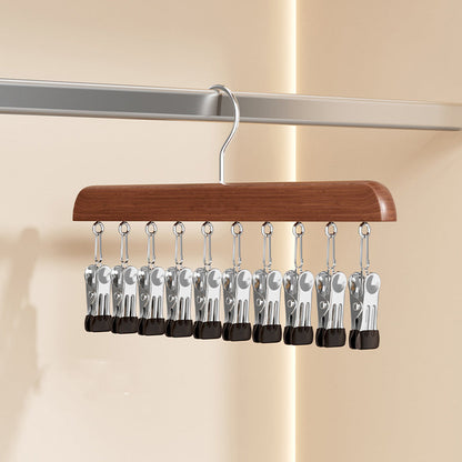 Space-Saving Rotating Clothes Hanger with 8 Hooks and 360° Rotation