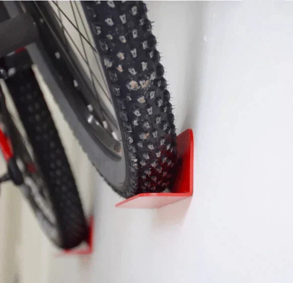 Space-Saving Steel Bike Wall Holder with WallGrip Hook