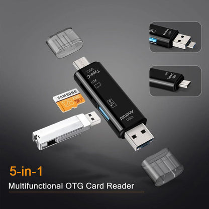 All-in-One 5-Function Memory Card Reader with 32 GB Card