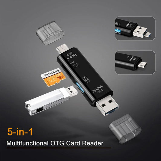 All-in-One 5-Function Memory Card Reader with 32 GB Card