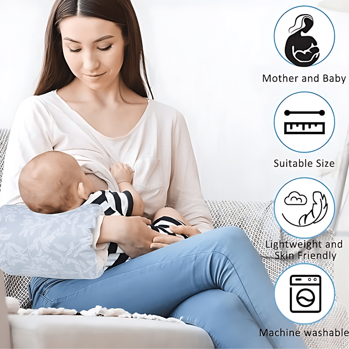 Get 1 Free Today | ComfortNest Pillow | Baby Feeding Support Cushion