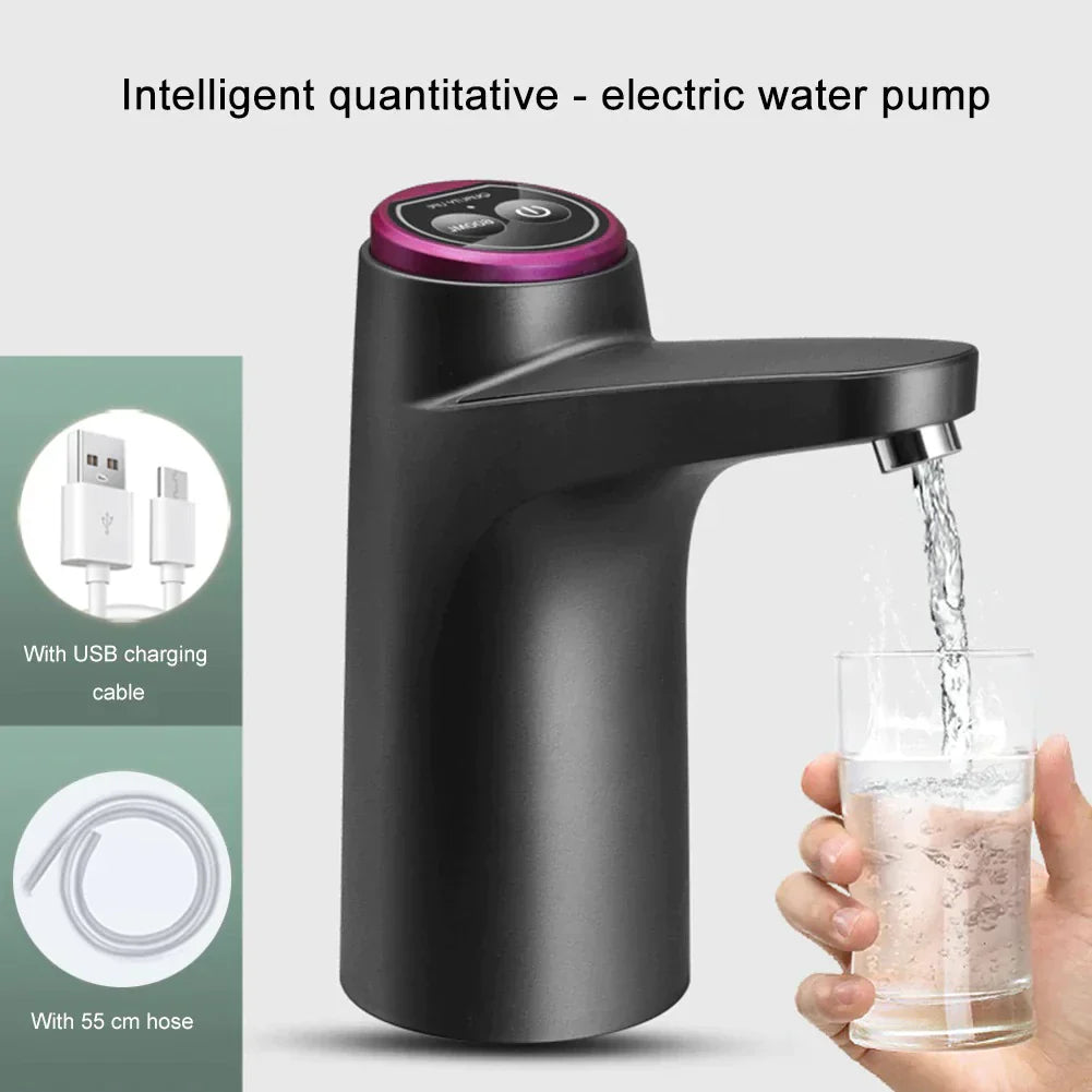 Portable Wireless Electric Water Bottle Pump with USB Connectivity