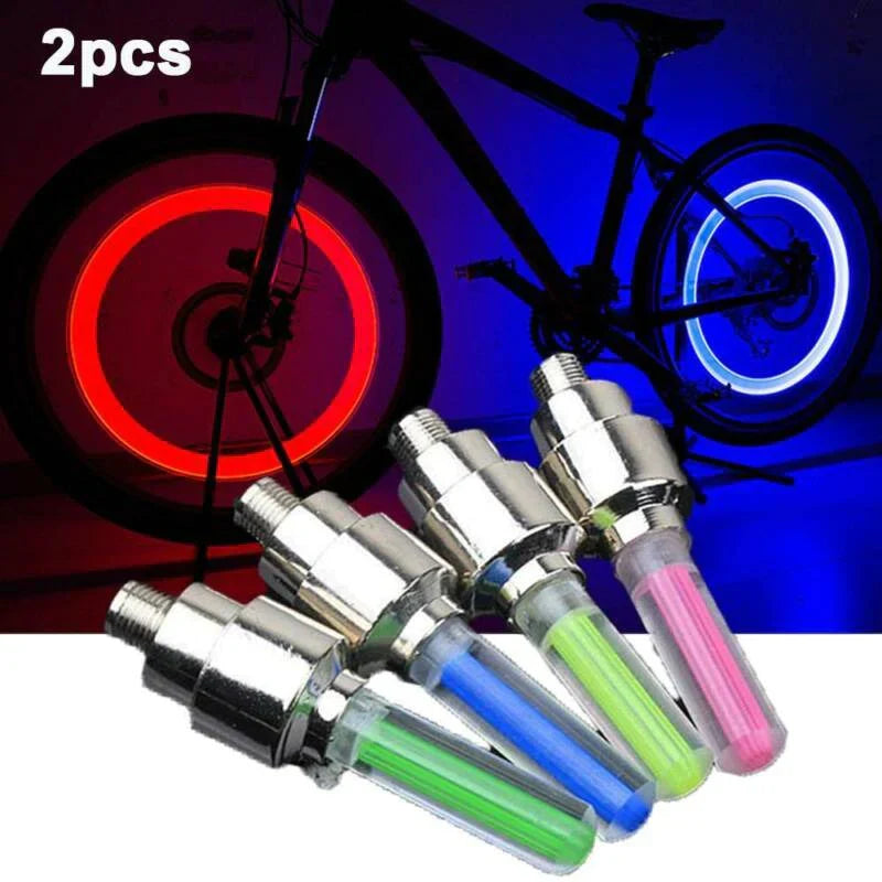 Set of 2 LED Wheel Lights for Cars and Bikes