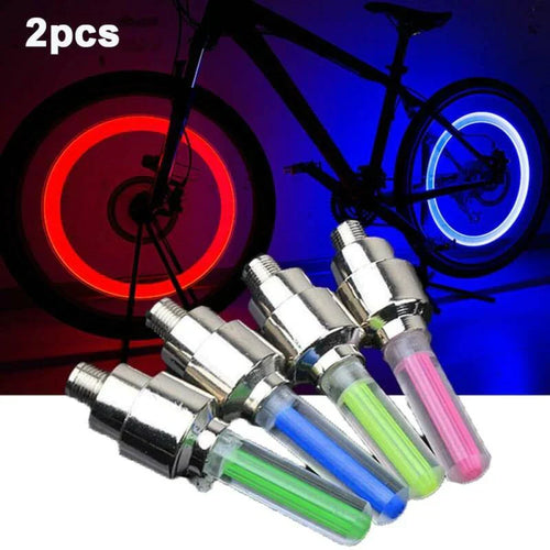 Set of 2 LED Wheel Lights for Cars and Bikes