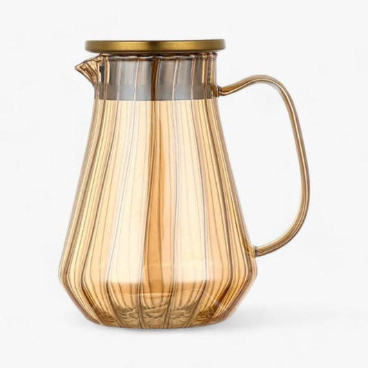 1.5L Glass Beverage Pitcher for Hot and Cold Drinks