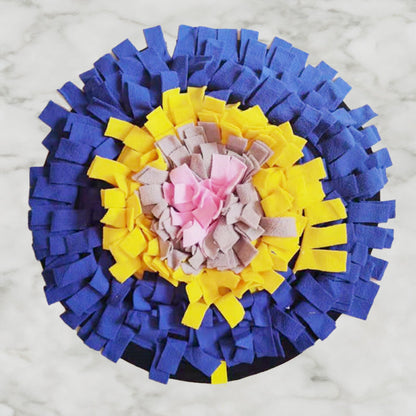 18-Inch Round Dog Snuffle Mat for Mental Stimulation