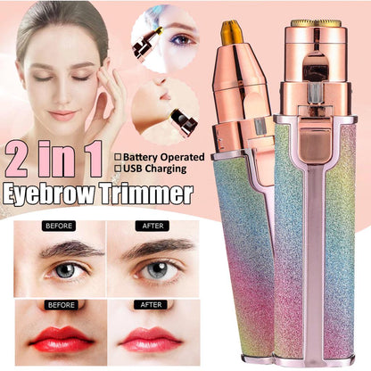 Dual-Function Hair Remover with Illuminated Precision