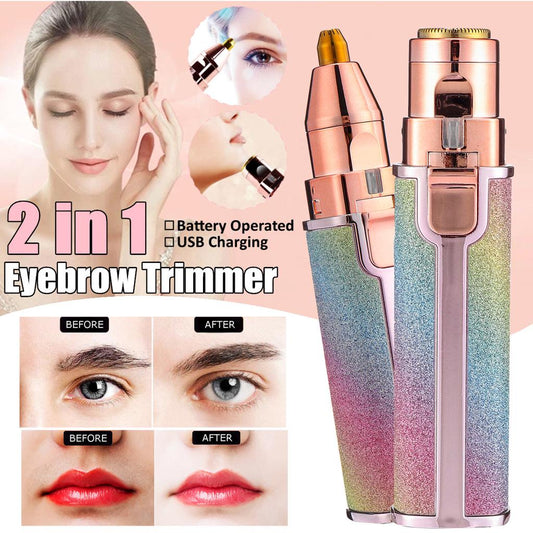 Dual-Function Hair Remover with Illuminated Precision