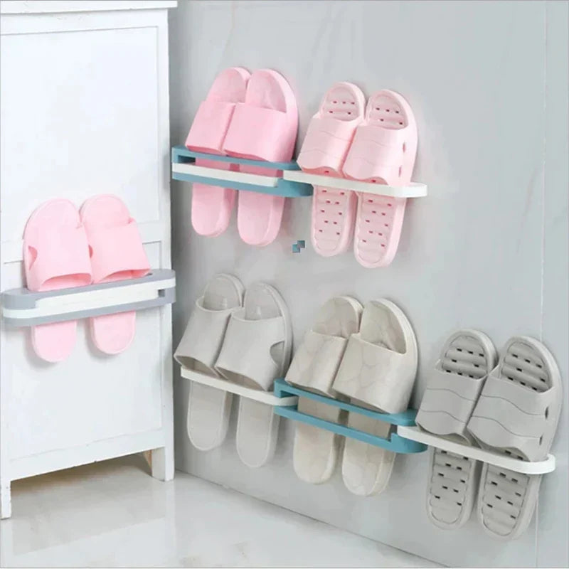 Versatile 3-Tier Slipper Organizer for Your Bathroom